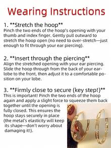 rundraw 2 bông tai tròn hình học rỗng đính đá Cubic Zirconia, tông vàng đồng sang trọng nhẹ nhàng, thích hợp cho tiệc tùng, tụ họp, dạ hội, quà tặng, phụ kiện trang phục hàng ngày - Vàng - Xem 4