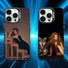 Funda de Teléfono Linda Singer S- para 17,16,15,14,13,12,11,Pro,MAX Cubierta Negra Mate a Prueba de Golpes - Z6 - Ver 1