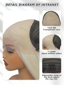 26英寸直发合成接发，带刘海，发尾微卷，打造自然长直发效果。升级品质，柔顺易打理，耐高温纤维，耐热。金色，适合女性日常、节日派对和音乐节等场合。 - 彩色 - 查看 4