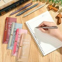 励志圆珠笔套装，包含印有基督教圣经经文和宗教谚语的卡片、黑色墨水书写笔，是返校礼物、送给教师/同事/员工/护士的礼物，也是圣诞节和新年节日礼物的理想之选。 - 黑色 - 查看 5