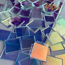 1.18" X 1.18" Colorful Acrylic Sheets, Acrylic Decorative Craft Material For Light & Shadow Art, Laser Acrylic Home Decor And 3D Wall Art, Reflective Colored Craft Material