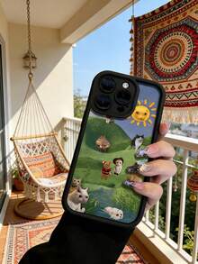 Minimalist Thick Anti-Fall Phone Case With Cute Cat Pattern, Waterproof, Shockproof, Scratch-Resistant. Compatible With IPhone 7P, XR, 11, 12, 13, 14, 15, 16 Pro Max, 17 Pro Max, 17 Pro, Air 17, S22, S23, S24, S25 Ultra, A13, A14, A15, A16, A53, A54, A55 And More - Multicolor - View 5