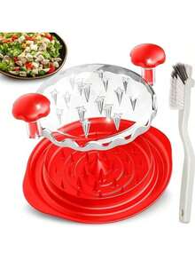 Large Chicken Meat Shredder With Suction Cup Base & Anti-Slip Strips, Ideal Kitchen Tool For Shredding Meat, Removable Center Piece For Easy Cleaning, Also Suitable For Making Chicken Breast Salad, Heat-Resistant Surface - Multicolor - View 18