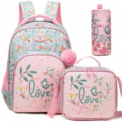 Mochila para niños, mochila escolar para niños, mochila diaria para estudiantes de primaria, mochilas escolares con bolsa de almuerzo y estuche de lápices