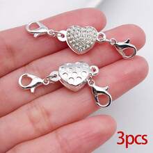 3/6/8/10个装磁性项链扣，带龙虾扣，磁性项链延长链，适用于项链和手链，珠宝连接器，珠宝制作转换器 - 彩色 - 查看 16