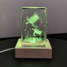 This Unique Gift Is Suitable For Children's Bedrooms, Nurseries, Offices, And Dolphin Enthusiasts. It Features A 3D Dolphin Design With A Wood-Grain Base And A USB-Powered LED Night Light. - Multicolor - View 13