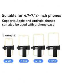 1pc Adjustable ABS Phone Chest Strap Mount With Anti-Shake Cord, Compatible With Action Cameras, POV, Cycling, Kayaking, Running, Vlog And Smartphones Like Hero 11/10/9, Insta 360 X2/X3, Compatible With IPhone, Android - Great Gift For Family And Friends Compatible With IPhone, Android Phone, Gift For Birthday, Family, Friends Gifts Birthday Phone Holder Phone Stand Phone Accessories Strong Load-Bearing - Multicolor - View 7