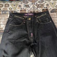 American Street Free Muse Like Diamond Jeans Casual High Waist Wide Leg Pants - 黑色 - 查看 5