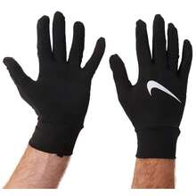 Guantes de entrenamiento Nike Pacer Therma-FIT negros para clima frío, aptos para ciclismo, senderismo, correr al aire libre, compatibles con pantalla táctil, unisex HM6830-082 - Negro - Ver 7