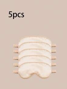 1pc/2pcs/3pcs/4pcs/5pcs/10pcs/15pcs Blackout Sleep Eye Mask, Satin-Like Cooling Comfortable, Relieve Fatigue, Nap, Sleep, Back To School Supplies - champagne - View 15