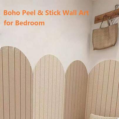 1 miếng dán tường phong cách Bohemian sáng tạo, decal dán tường hình học tối giản kiểu Bắc Âu, tấm phủ tường hình vòm, dùng cho tường đầu giường phòng ngủ/tường chống va chạm/tấm trang trí treo tường bằng nỉ, bảng trưng bày ảnh không khung, bảng thông báo văn phòng, thích hợp để trang trí tường, chống va chạm, cách âm, ghi nhớ, áp dụng cho phòng ngủ/phòng học/phòng khách/tường sofa/tường đầu giường/văn phòng/lớp học.