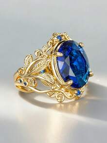 1枚浪漫立方氧化锆戒指，女士款，适合婚礼、订婚、周年纪念、派对、情人节等场合佩戴。 - 1# - 查看 5