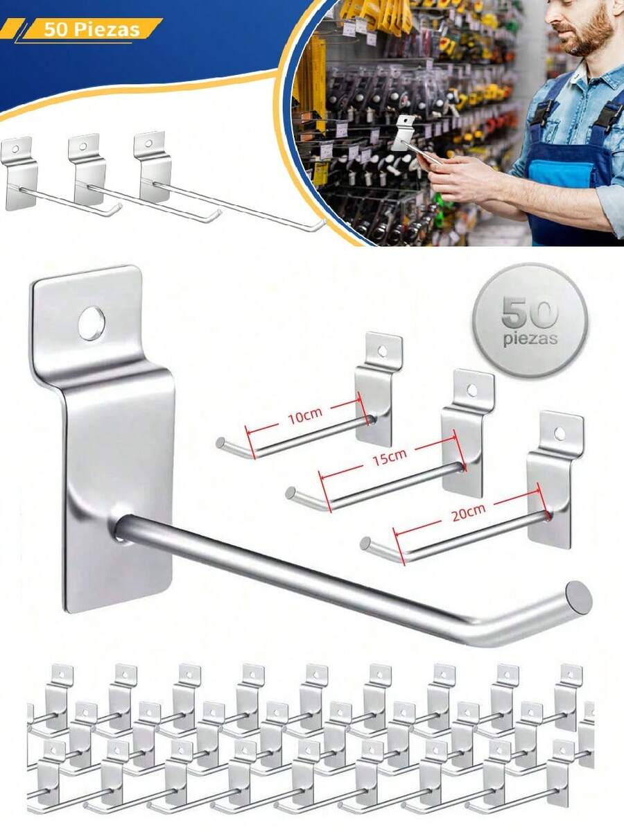 HALMAN Universal & Auxiliary Hooks - Silver - View 1
