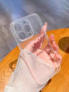 2pcs Perforated High Transparency Black Heart & Red Heart Illustration Painted Anti-Drop Phone Case Compatible With IPhone 17pro/17Air /17/17promax16/11/16pro/16plus, Compatible With Samsung Galaxy S25/S25PLUS/S25 Ultra/A16/A36/A26/A56/A50/A12/A32/A52, Compatible With Xiaomi 11/12Pro/12/12X/13Pro/14Pro/15Pro/, Compatible With Redmi 10/9/Note9/12c/Note11pro/Note8Pro - Multicolor - View 3