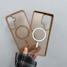 360° Full Protection Semi-Transparent Magnetic Phone Case, Compatible With Samsung S25 FE A17 A07 Wireless Charging, Also Fits A56 A36 A26 A16 S25 Ultra, Christmas Gift - Gold - View 5