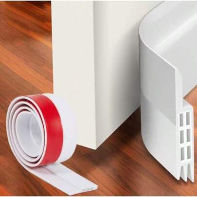 1 pieza/100cm Tira de sellado para la parte inferior de la puerta, sello flexible a prueba de sonido para puerta de garaje y puerta interior para evitar fugas de aire