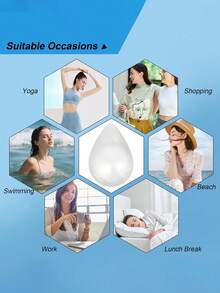 ANGDIE 1 Pair Silicone Water Drop Shaped Breast Prosthesis, Artificial Silicone Breast Implants Chest Pads, Unisex For Post-Mastectomy - Clear - View 6