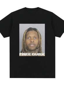 FREE DURK T Shirt  Graphic T Shirts S Wo Clothing Fashion Vintage T-Shirt Casual Cozy Cotton Oversized Tee Shirts - 款式4 - 查看 1
