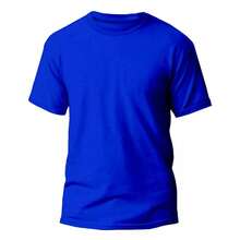 Set Of 3 Men's Basic Plain T-Shirts, 100% Cotton, 30.1 Mm - 紅/橙/寶藍 - 查看 4