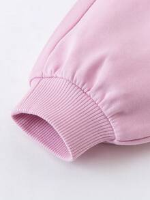 mini bala Bộ đồ 2 món dễ thương cho bé gái, áo khoác và quần, chất liệu mềm mại, thân thiện với làn da, bộ sưu tập Xuân 2026. - Bột cao su - Xem 8