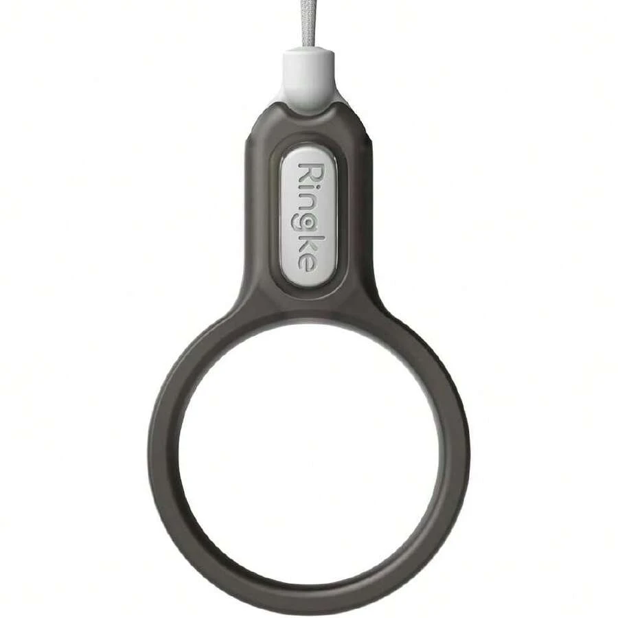 Ringke Buckle Finger Ring Strap, Correa Universal Ligera, Llavero con Encanto de PC para Teléfono Móvil, Cámara, USB, Llaves y Pequeños Accesorios,37423658 - Negro - Ver 1