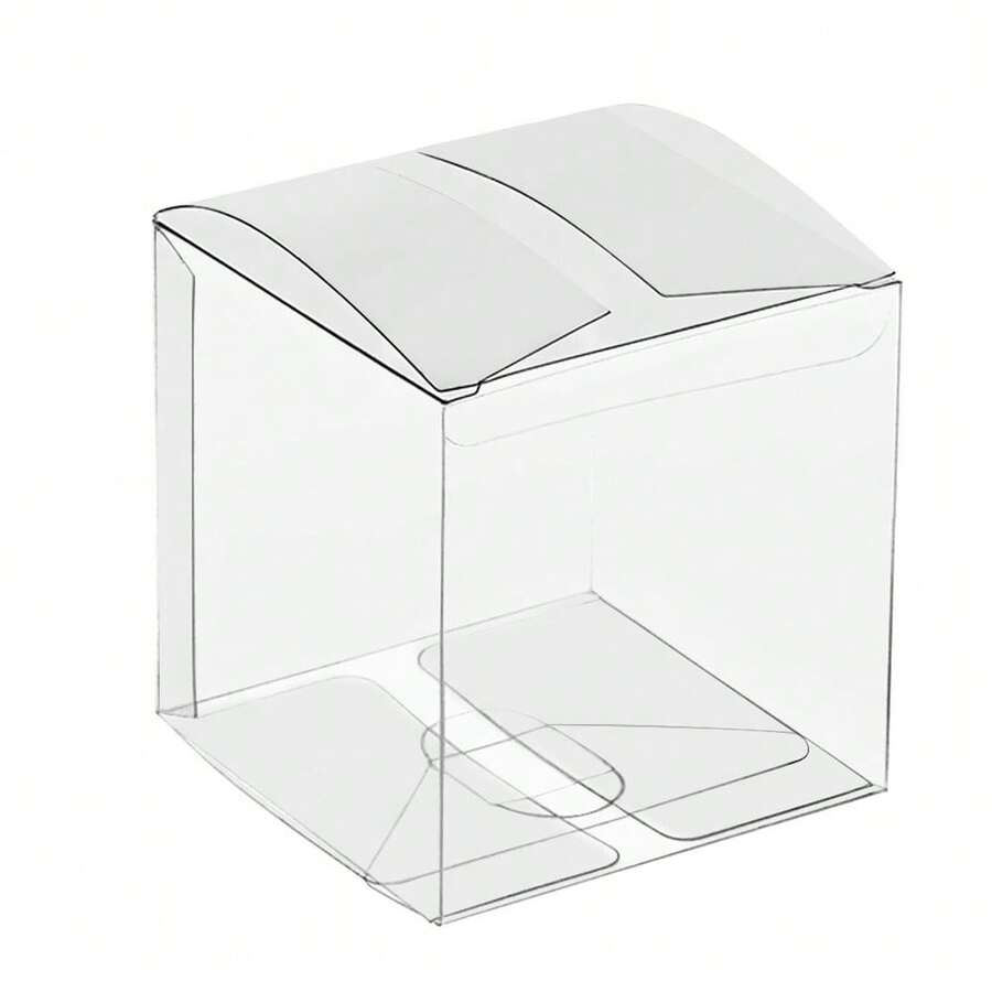 Clear Gift Boxes 3\ X 3\ X 3\ - 25 Pack, Clear PVC Plastic Boxes Transparent PacFKing Box Favor Square Boxes For Than1ks 1giving, Christmas, Wedding, Party, Birthday, Candy, Coffee & Tea,,3inchx3inchx3inch-25PCS - 3吋x3吋x3吋-25個 - 查看 1