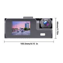 ZKCAMSPY Kamera Dasbor 3 Lensa 1080P Kamera Belakang 2 Inci Kotak Hitam Aksesori Mobil Perekam Dasbor dengan Pencitraan Mundur Parkir Lensa Ganda Perekam Video Penglihatan Malam - A22 - View 10