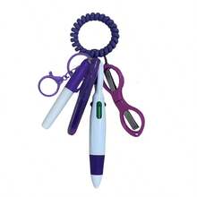 6pcs Retractable Mini Nurse Ballpoint Pen Set With Badge Clips, Ideal Nurse's Day Gift - Multicolor - View 4