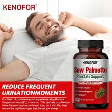 Saw Palmetto Supplement, With Ashwagandha, Quercetin & Black Pepper - Prostate And  Radiance Of Hair Growth Support - 120 Capsules - 1瓶 - 查看 6