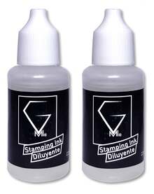 TendenciaStamping Ink Diluyente Para Tintas Stamping 2 Pzas.15ml cada uno Transparente Calidad premium - Transparente - Ver 1