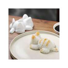 1 Set Bear Shaped Oil Brush, Oil Bottle, Silicone Glass Bottle, Outdoor BBQ Camping, Home Kitchen Oil Bottle And Brush, And Cat Sushi Mold - Multicolor - View 10