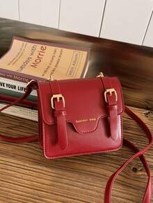 1个女童纯色PU磁扣复古斜挎包，适合日常四季使用 - A - 查看 13