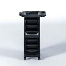 Carrito Auxiliar Estética Salón De Belleza Peluquería - Negro - Ver 4
