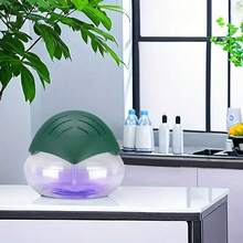 3-In-1 Air Purifier Humidifier, Desktop Air Cleaner With LED Night Light, Compact Air Humidifier For Bedroom, Home, Office & Living Room - US A Type Plug(110-127V) - View 14