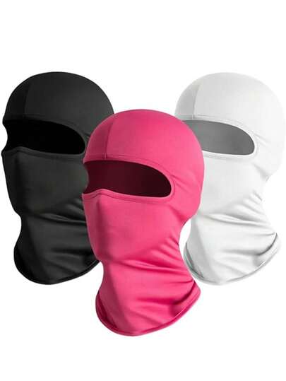 1/2/3 chiếc Mặt nạ trượt tuyết Balaclava unisex, che mặt chống gió cho các hoạt động thể thao ngoài trời như trượt tuyết, đi bộ đường dài, đạp xe, leo núi.
