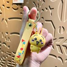 1pc Japanese Soft Cute Anime Peripheral Japanese Cute Little Eight Electroplating Keychain Cartoon Doll Bag Pendant Keychain Hanging Gift, Cartoon Student Couple Pendant, School Gift, Perfect Small Gift For Fans, Family And Friends, Valentine's Day Gift, New Year Gift, Valentine's Day Gift, Revival Day Gift[Stochastic Style] - Multicolor - View 7