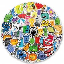 122张BFDI《梦幻岛大作战》贴纸，适用于节日装饰、复活节、DIY马克杯、笔记本电脑、滑板等。一套色彩鲜艳、极具美感的涂鸦贴纸，非常适合用于日记本、剪贴簿和派对用品。 - 彩色 - 查看 11