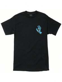 SANTA CRUZ Men's SS T-Shirt Screaming Hand Skate T-Shirt - 黑色 - 查看 1