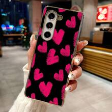 Electroplating + PU Faux Leather Compatible With Samsung Galaxy Z Fold7/6/5/4/3/Galaxy Z Flip 6/5/4/3/ Moto ZR40/50/60ULTRA Pro Phone Case Foldable Screen MY91 - 金色 - 查看 4