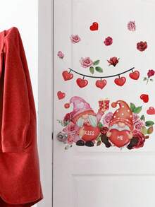 1张壁纸 - [爱心] 男孩儿童房装饰 家居自粘婴儿房装饰 女孩房装饰壁纸 可移除墙贴 个性化礼物 墙面装饰 客厅、女孩卧室、窗户贴纸 – 可爱创意墙面装饰 儿童房装饰 卧室装饰