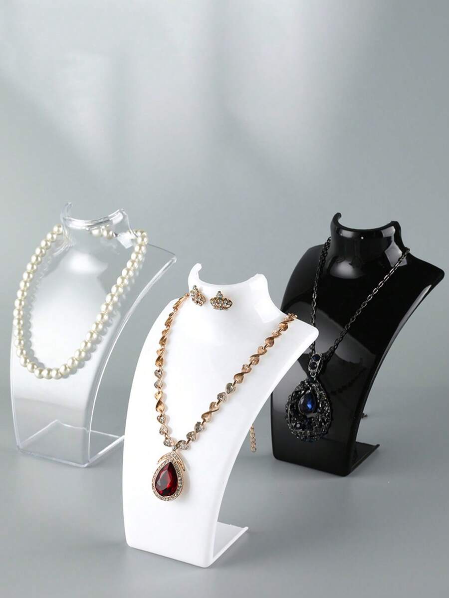 1个/6个装人像项链首饰展示架,适用于项链、吊坠、店铺/摊位展示,适合阳光明媚的季节、旅行、返校季、房间装饰 - 彩色 - 查看 1