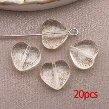 20pcs Heart Transparent Glass Beads Valentine's Day Glass Heart Crystal Spacer Loose Beads For Women DIY Jewelry Making Craftings Bracelets Necklaces Earrings Beading Projects - Multicolor - View 17