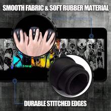 Alfombrilla de computadora para juegos de anime grande con base de goma antideslizante y bordes cosidos para computadora portátil teclado XL para oficina y trabajo 31.5 x 11.8 x 0.1 - Ver 5