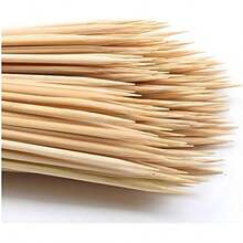 200PCS 12 Inch Bamboo Skewers For Wooden Sticks, BBQ,Appetiser,Fruit,Cocktail,Kabob,Chocolate Fountain,Grilling,Kitchen,Crafting And Party. Φ=3mm, More Size Choices 6"/8"/10"/12"/36" - 8Inch(Φ=3mm)-200 - 查看 1