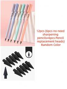 Bút chì vĩnh cửu Creative Technology, không cần gọt, không mực, thích hợp cho học sinh, vẽ, bút chì không gãy (Màu ngẫu nhiên) - Nhiều màu - Xem 10