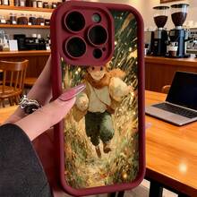 Funda de teléfono de moda, compatible con varios modelos de ,  y , funda de teléfono con estampado de aventura otoñal de niño corriendo por el bosque para modelos de ,  y , protector de teléfono, funda de pareja, regalo para él o ella, presente de vacaciones, este es un regalo popular para amigos o socios, adecuado para ocasiones de negocios. Duradera, resistente a las manchas y a las huellas dactilares, esta nueva funda para teléfono de hombres y mujeres es un gran regalo. - Blanco - Ver 4