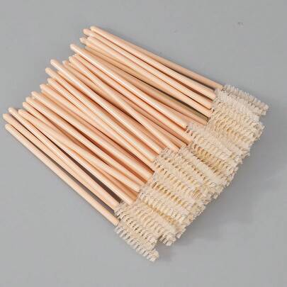 Bộ 50 món dùng một lần gồm cọ mascara, cọ trang điểm, dụng cụ thoa mascara, lược chải mi, lược chải lông mày, dụng cụ uốn mi, cọ chải mascara, dụng cụ thoa mascara, dụng cụ tạo hình lông mày, dụng cụ làm đẹp giúp mọc mi và lông mày, quà tặng, đồ dùng du lịch, đồ giá rẻ, vật dụng cần thiết khi đi du lịch.