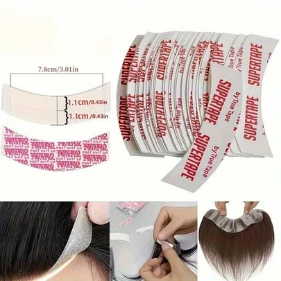 20/40pcs Waterproof Lace Wig Tape - Strong Double-Sided Adhesive For Secure Hair Extensions & Wigs
