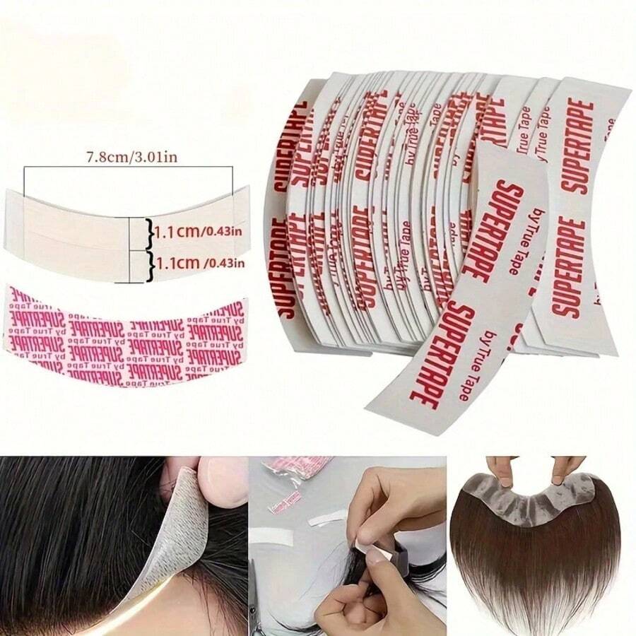 20/40pcs Waterproof Lace Wig Tape - Strong Double-Sided Adhesive For Secure Hair Extensions & Wigs