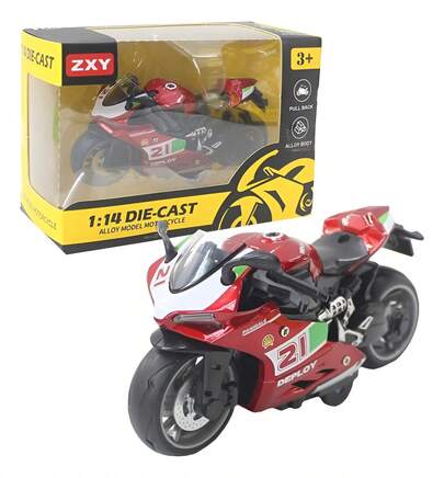 TendenciaNiño Alear Kawasaki Motocicleta Juguete Carros Escala 1:14Calidad premium